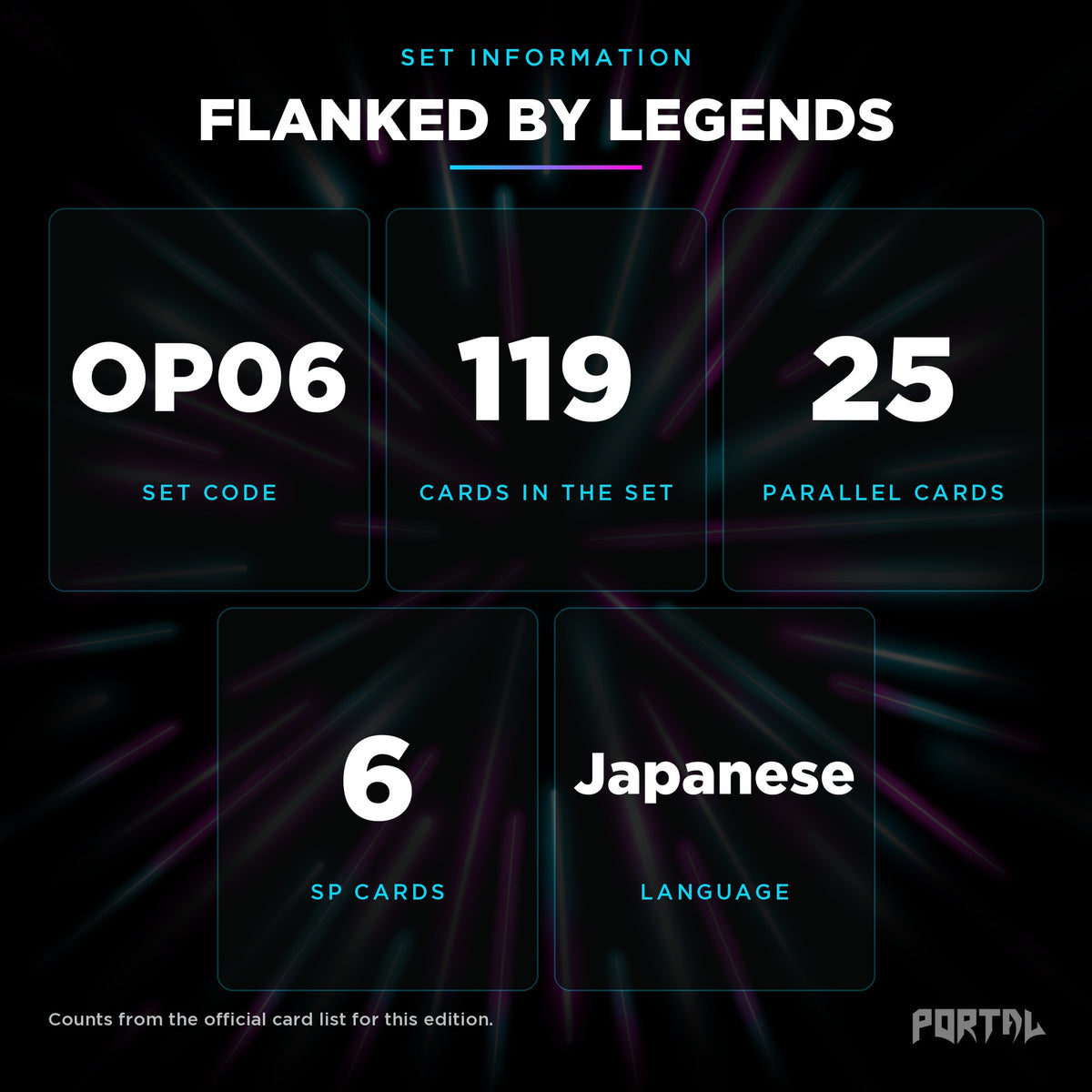 Flanked By Legends Japanese set information, Portal TCG