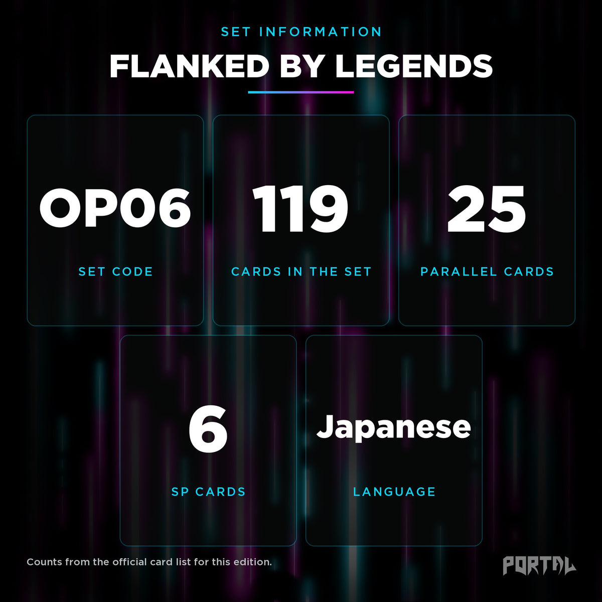Flanked By Legends Japanese set information, Portal TCG