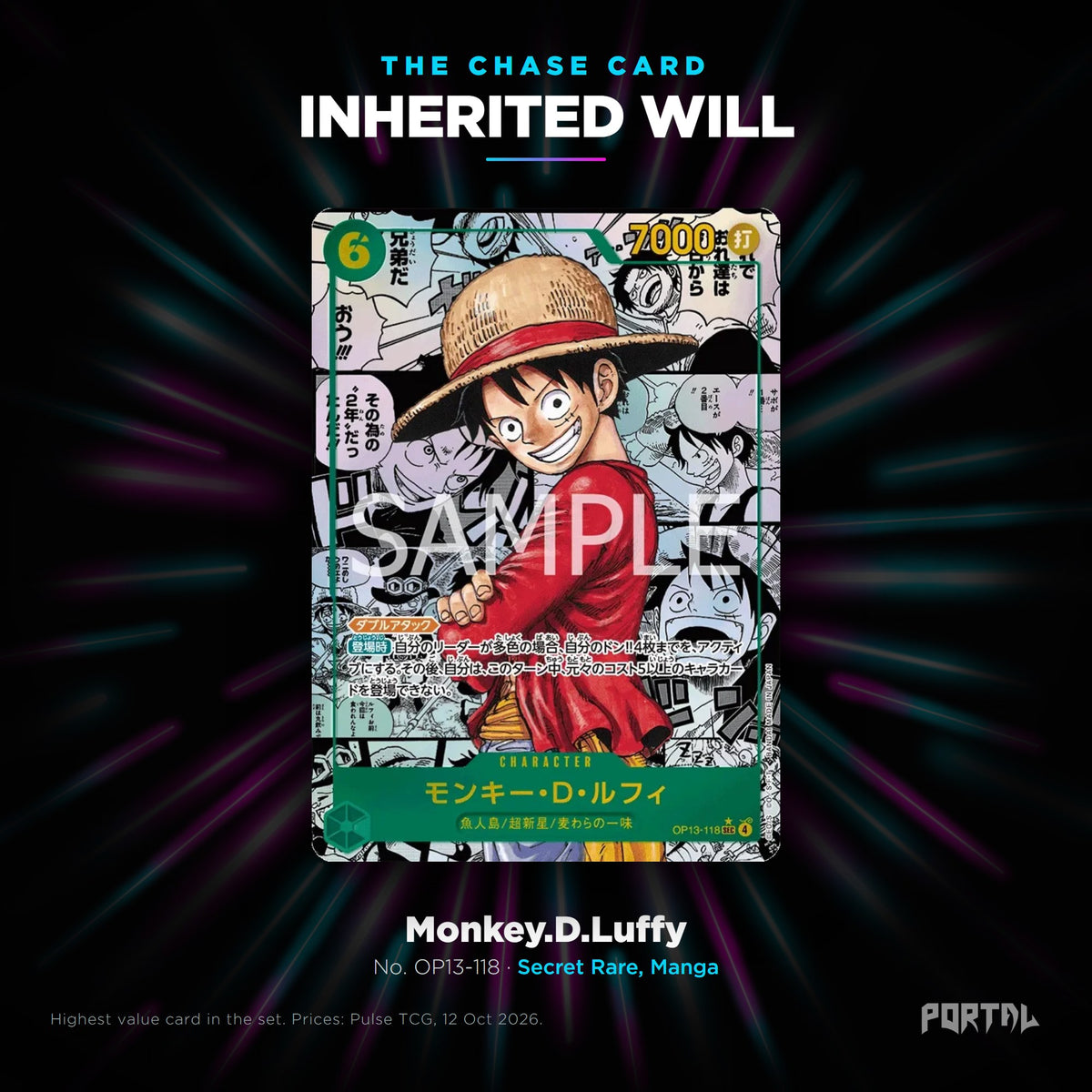 Inherited Will Japanese chase card, Portal TCG