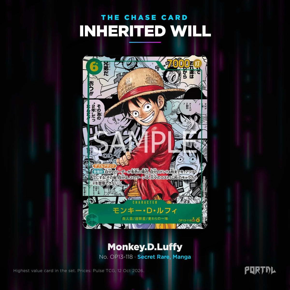 Inherited Will Japanese chase card, Portal TCG