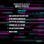 One Piece Romance Dawn master set placeholders, what you get, Portal TCG