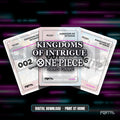 One Piece Kingdoms of Intrigue master set placeholders, digital download, Portal TCG