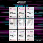 One Piece Two Legends master set placeholders, nine pocket binder page, Portal TCG