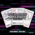 One Piece Royal Blood master set placeholders, digital download, Portal TCG