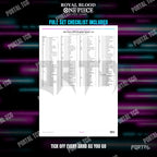 One Piece Royal Blood master set placeholders, the free checklist included in the download, Portal TCG