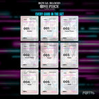 One Piece Royal Blood master set placeholders, nine pocket binder page, Portal TCG