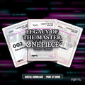 One Piece Legacy of the Master master set placeholders, digital download, Portal TCG
