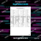 One Piece The Azure Sea's Seven master set placeholders, the free checklist included in the download, Portal TCG