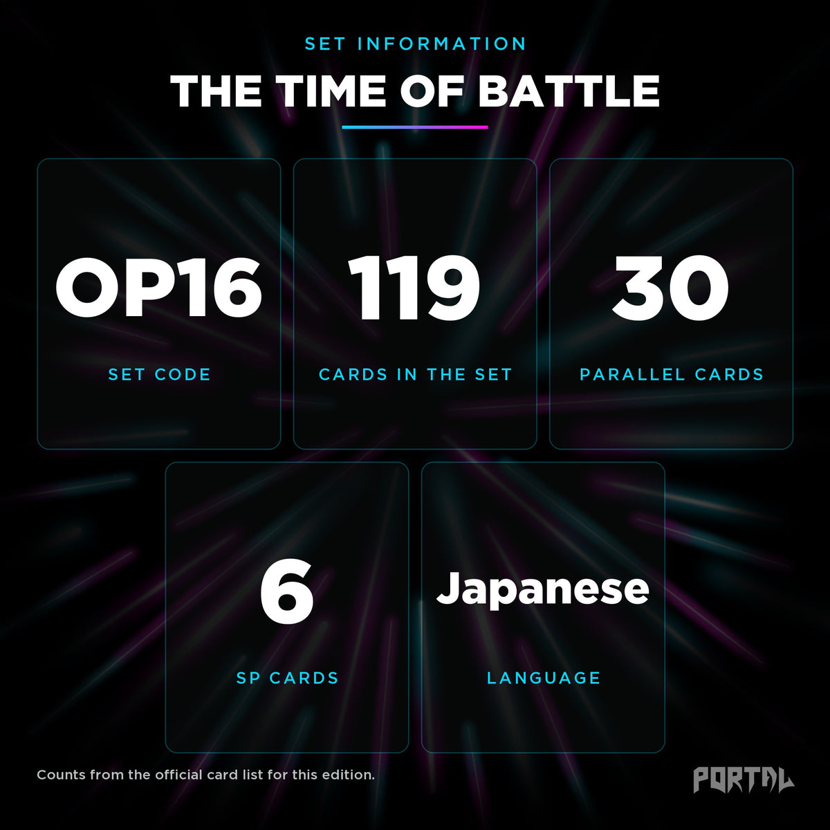 The Time of Battle Japanese set information, Portal TCG