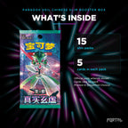 Paradox Veil - Simplified Chinese Slim Booster Box - Pokemon - CSV6, what's inside: 15 packs of 5 cards. Official pack artwork shown.