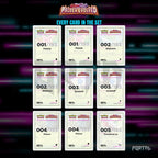 Paldea Evolved placeholder cards laid out in a nine pocket binder page