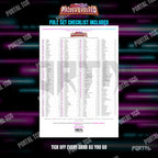 The free Paldea Evolved master set checklist included with the placeholders