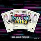 Paldean Fates master set placeholders, digital download, Portal TCG