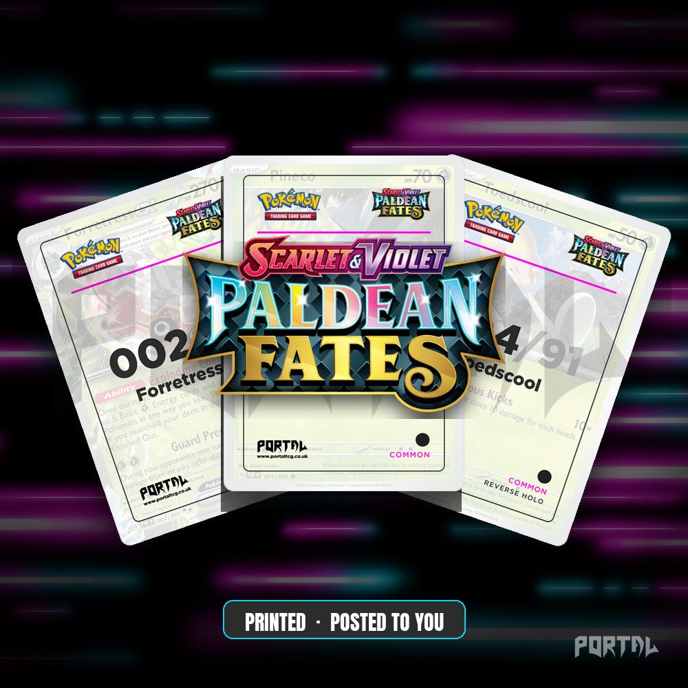 Paldean Fates master set placeholder cards, Portal TCG