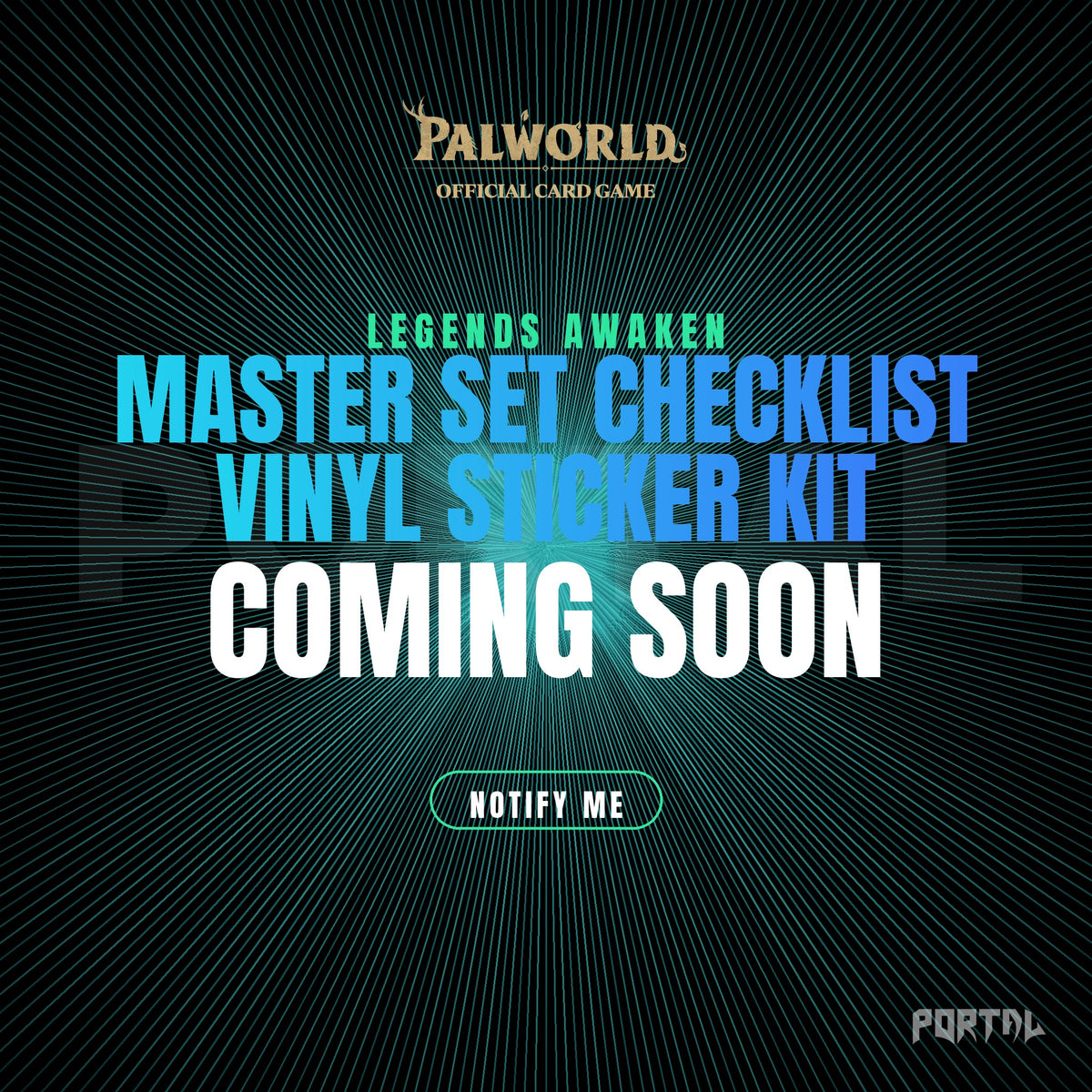 Legends Awaken - Master Set Checklist Vinyl Sticker Kit - Palworld