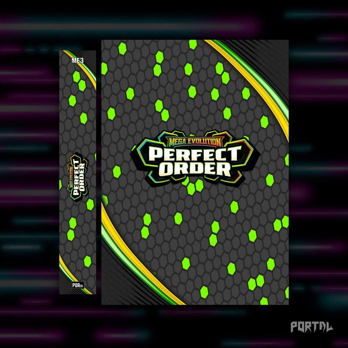 Pokemon Perfect Order master set checklist kit, cover and spine, Portal TCG
