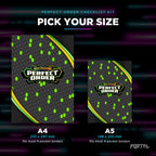Pokemon Perfect Order master set checklist kit, A4 and A5 sizes, Portal TCG