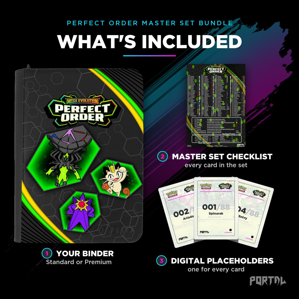 Pokemon Perfect Order master set bundle, what's included, Portal TCG