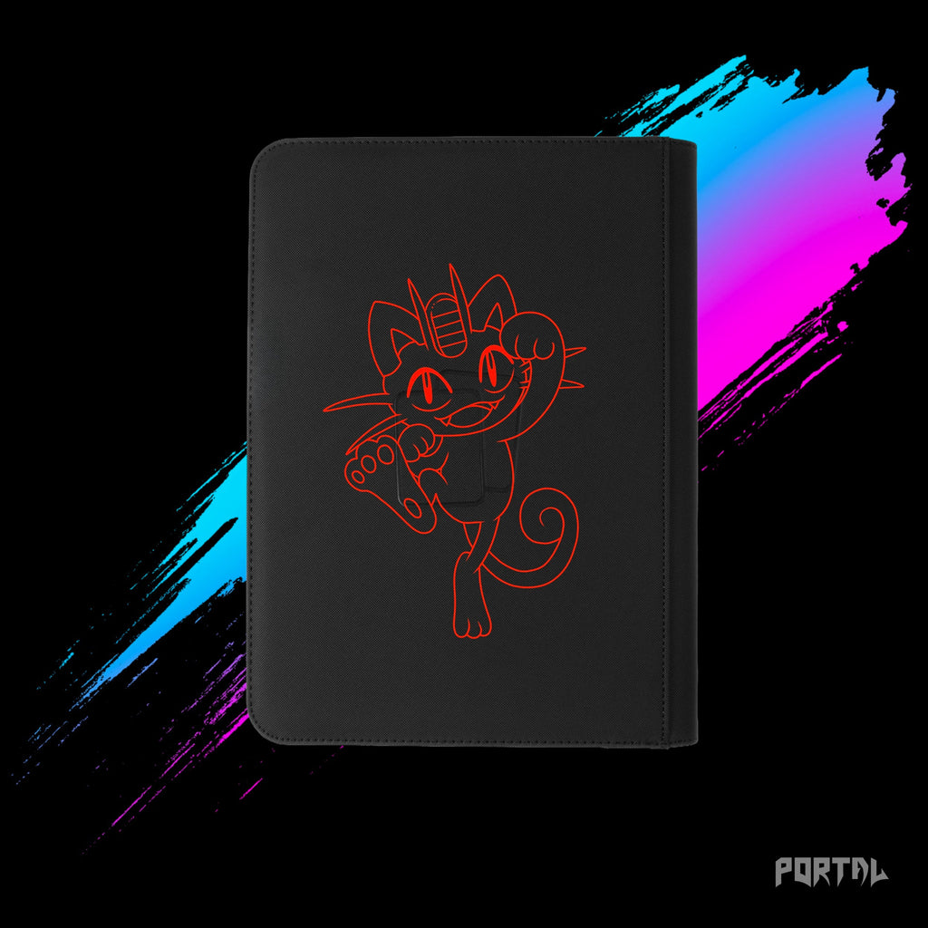 Pokemon Perfect Order Meowth premium collector's bundle, premium binder back cover, Portal TCG