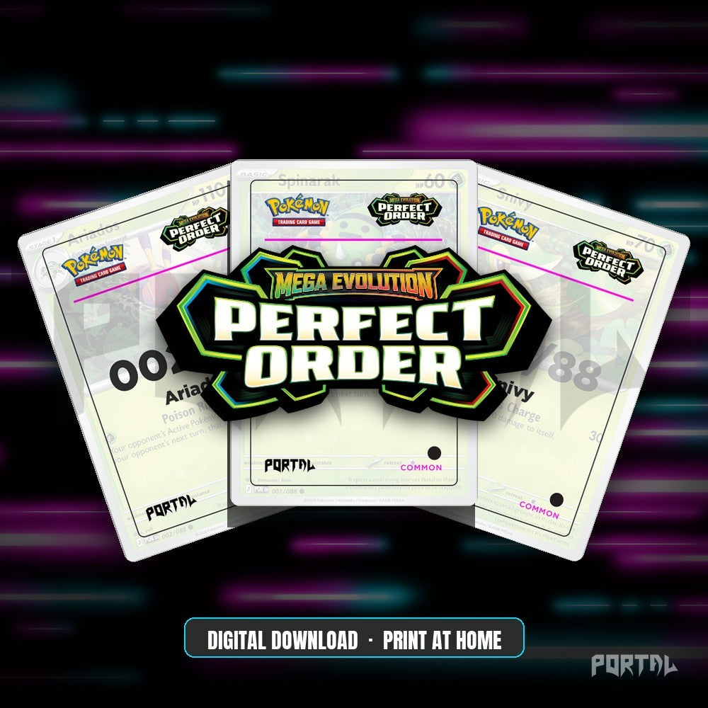 Pokemon Perfect Order master set placeholders, digital download, Portal TCG