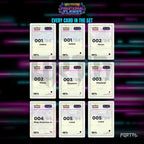 Phantasmal Flames placeholder cards laid out in a nine pocket binder page