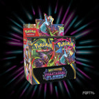 Pokemon Phantasmal Flames booster box, box front, Portal TCG
