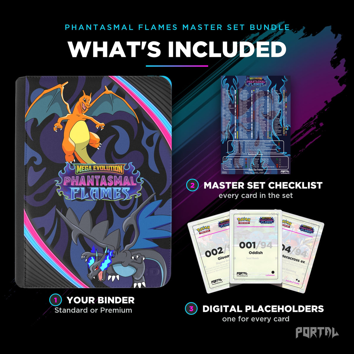 Pokemon Phantasmal Flames master set bundle, what's included, Portal TCG