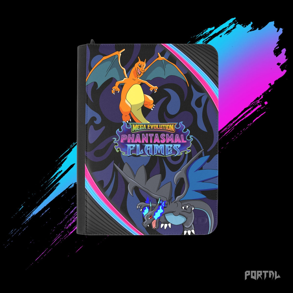Pokemon Phantasmal Flames master set bundle, binder front cover, Portal TCG