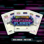 Pokemon Phantasmal Flames Mega Charizard premium collector's bundle, digital placeholders, Portal TCG