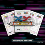 Pokemon Phantom Forces master set placeholders, digital download, Portal TCG