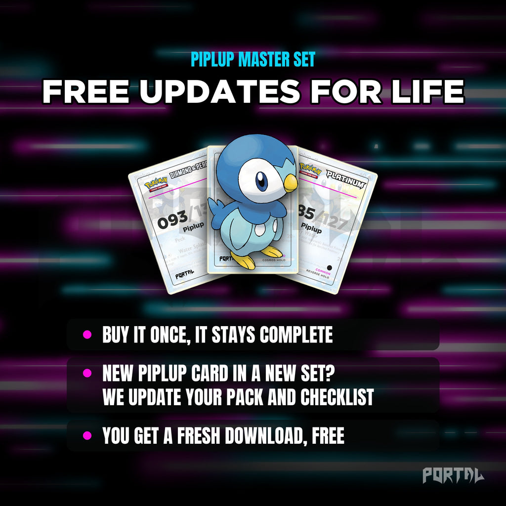 Piplup placeholders: free updates for life