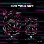 Pokemon Pitch Black master set checklist kit, A4 and A5 sizes, Portal TCG
