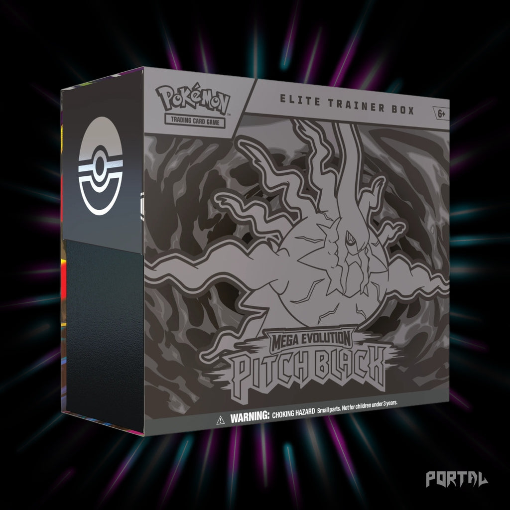 Pokemon Pitch Black elite trainer box, box front, Portal TCG