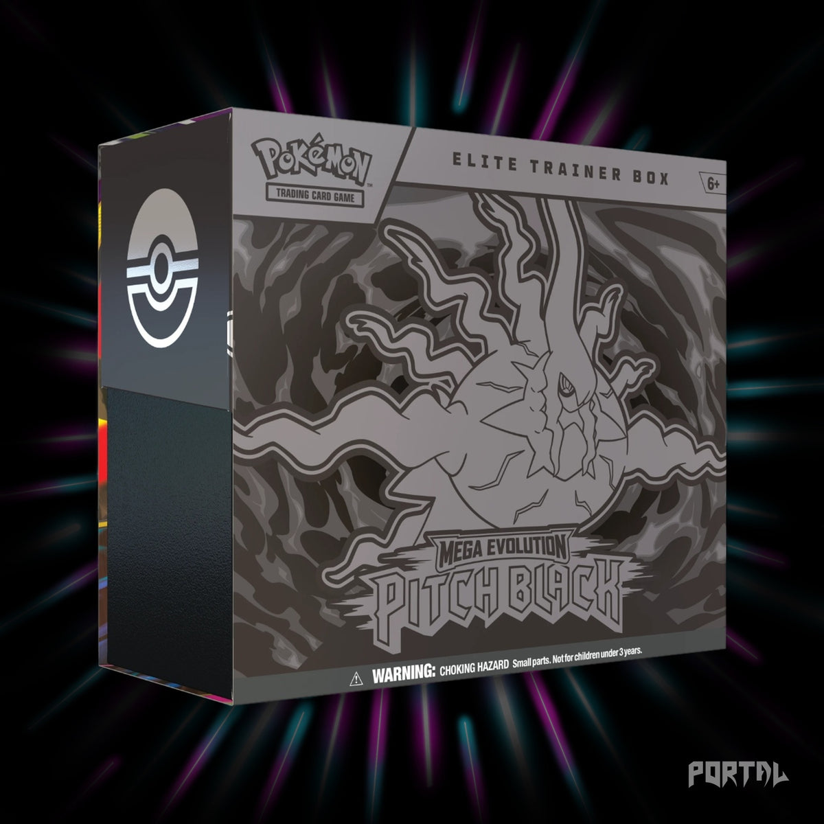 Pokemon Pitch Black elite trainer box, box front, Portal TCG