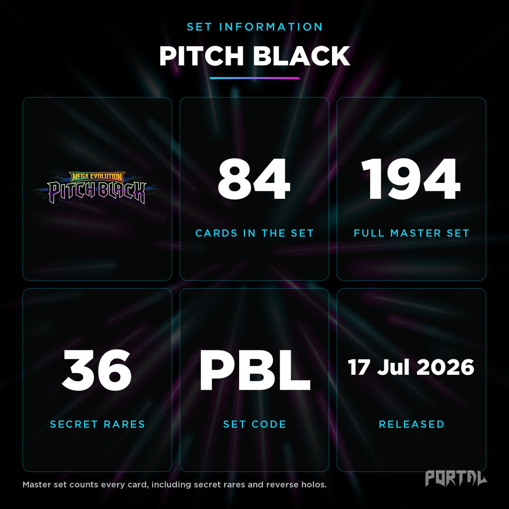 Pokemon Pitch Black elite trainer box, set information, Portal TCG