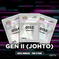 National Pokedex Gen II (Johto) placeholders, digital download, Portal TCG