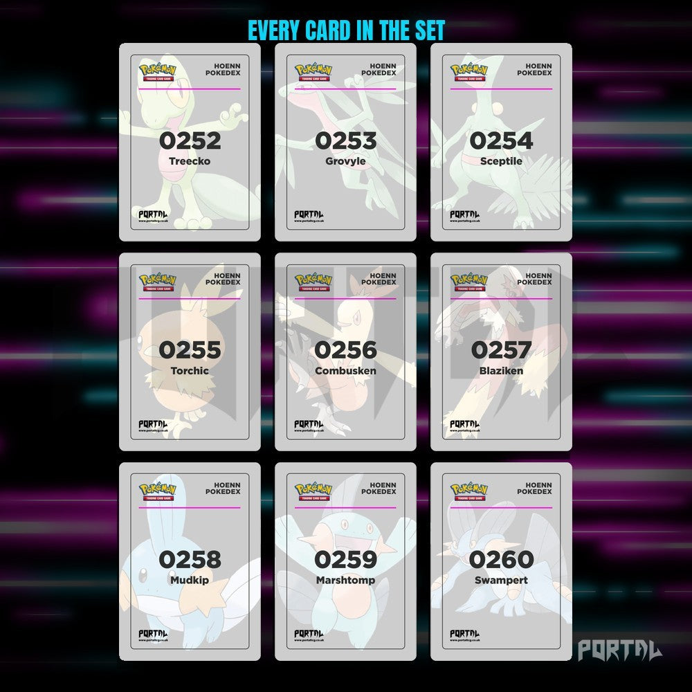 National Pokedex Gen III (Hoenn) placeholders, binder page, Portal TCG