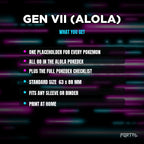 National Pokedex Gen VII (Alola) placeholders, what you get, Portal TCG