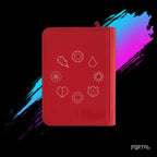 Pokemon Pokedex Kanto binder, back cover with the Kanto gym badges, Portal TCG