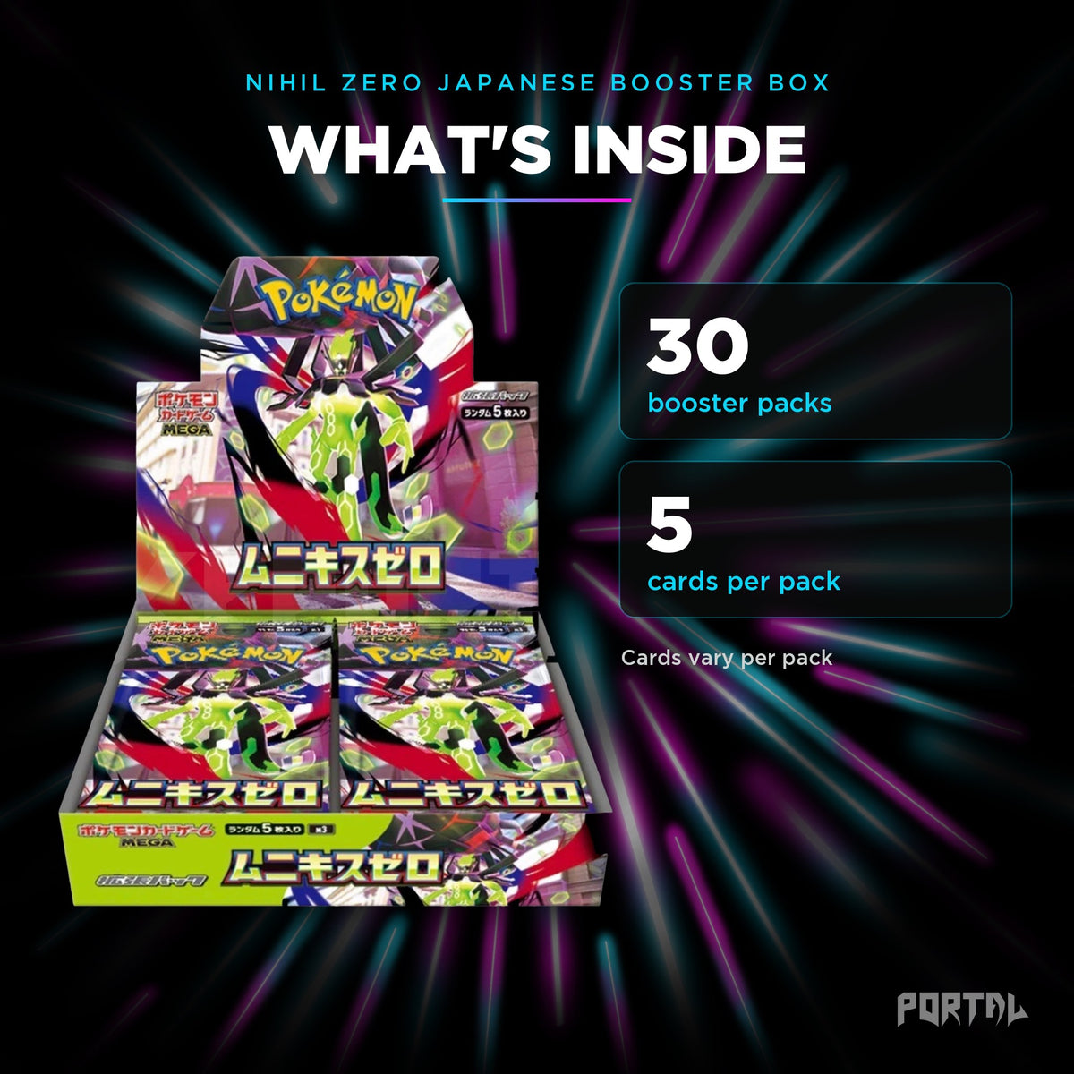 Nihil Zero Japanese booster box, what's inside, Portal TCG