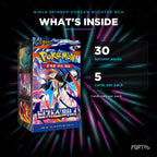 Ninja Spinner Korean booster box, what's inside: 30 booster packs, 5 cards per pack, Portal TCG