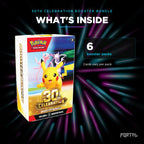 30th Celebration booster bundle, what's inside: 6 booster packs, Portal TCG