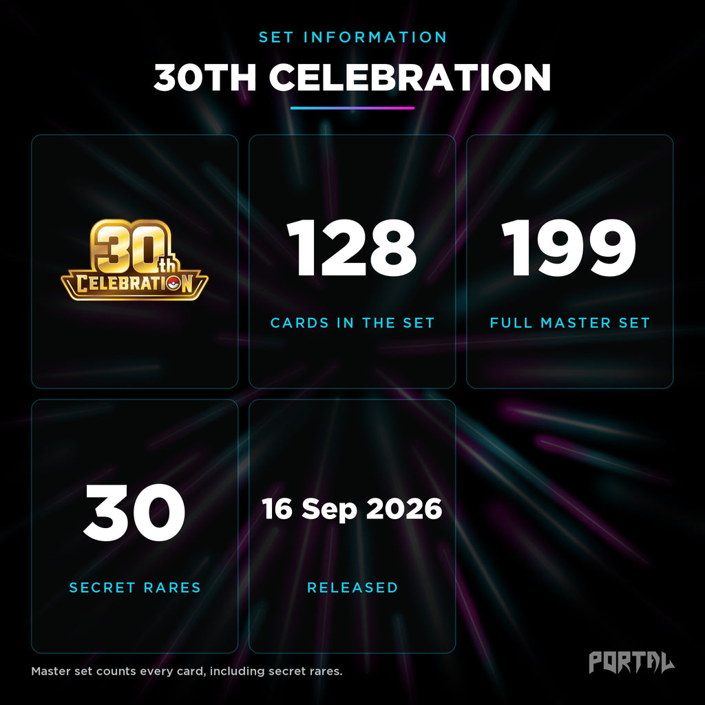 30th Celebration set information, Portal TCG