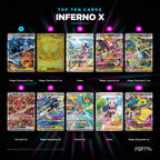 Inferno X Korean top ten cards, prices from Pulse TCG, Portal TCG