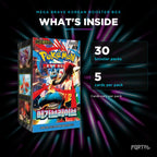 Mega Brave Korean booster box, what's inside: 30 booster packs, 5 cards per pack, Portal TCG