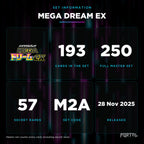 Mega Dreams EX Japanese set information: 193 cards in the set, 250 in the master set, Portal TCG