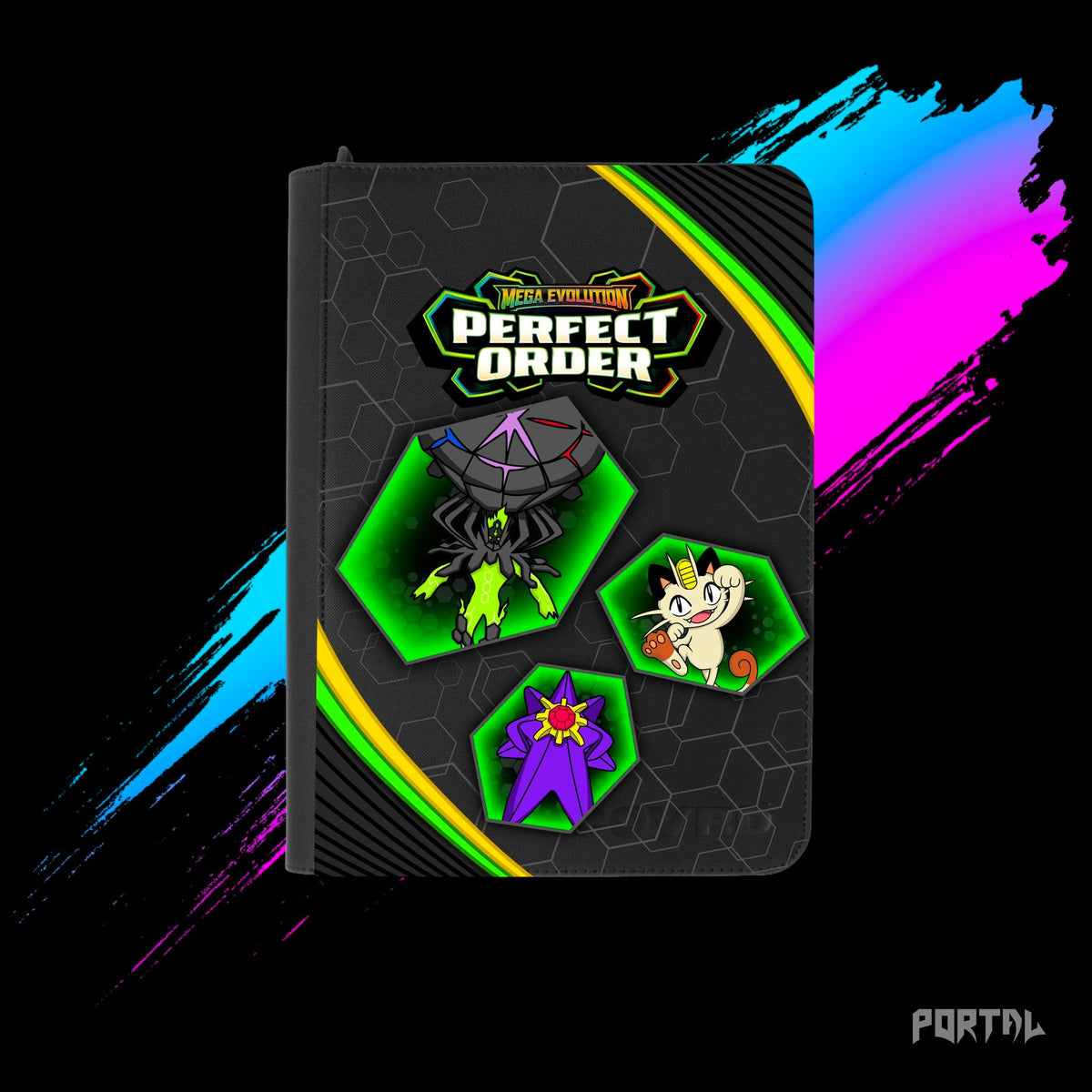 Pokemon Perfect Order standard binder, front cover, Portal TCG