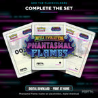 Pokemon Phantasmal Flames Standard Printed Binder, complete the set with Phantasmal Flames master set placeholders, Portal TCG
