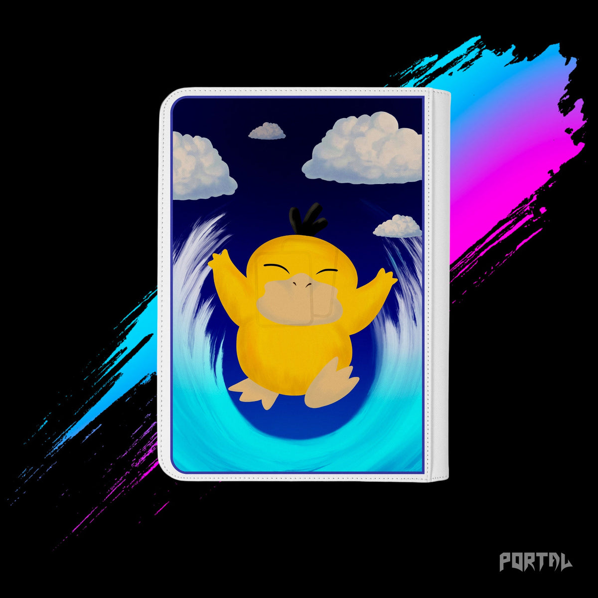Pokemon Psyduck character binder, back cover, Portal TCG