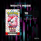 151 booster pack, what's inside: 10 cards per pack, Portal TCG